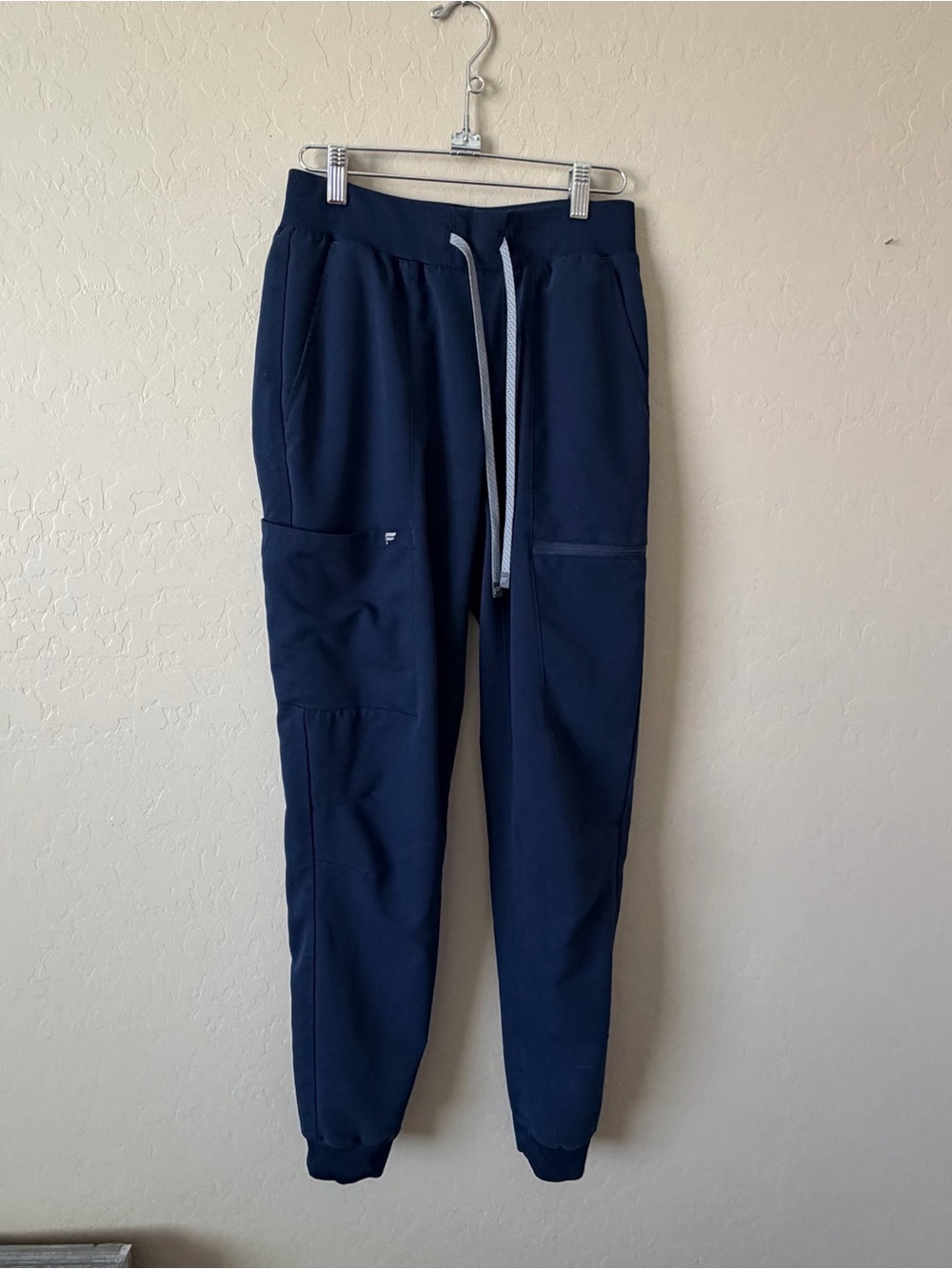 Tall Women's Navy Jogger Scrub Pants - Picture 2 of 3